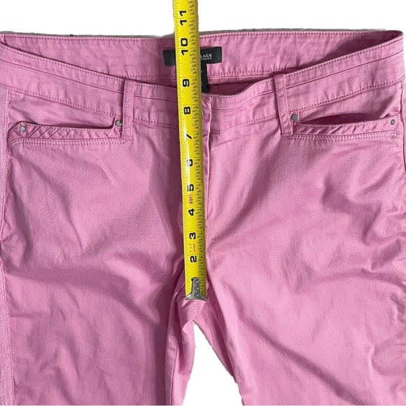 White House Black Market Straight Crop Leg Pants Women’s 4 Pink Denim - Picture 5 of 10